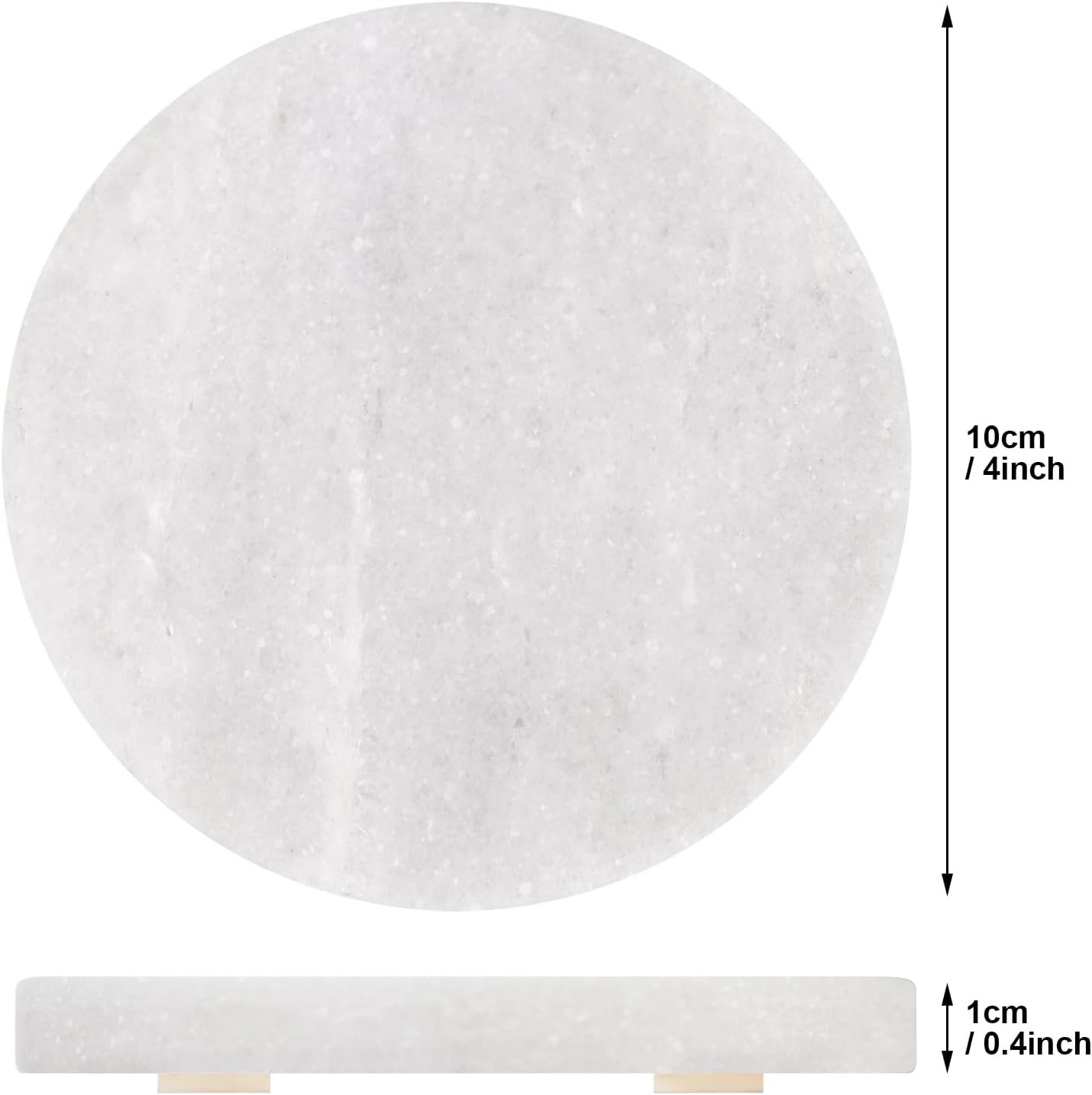 Marble-Effect Ceramic Coasters