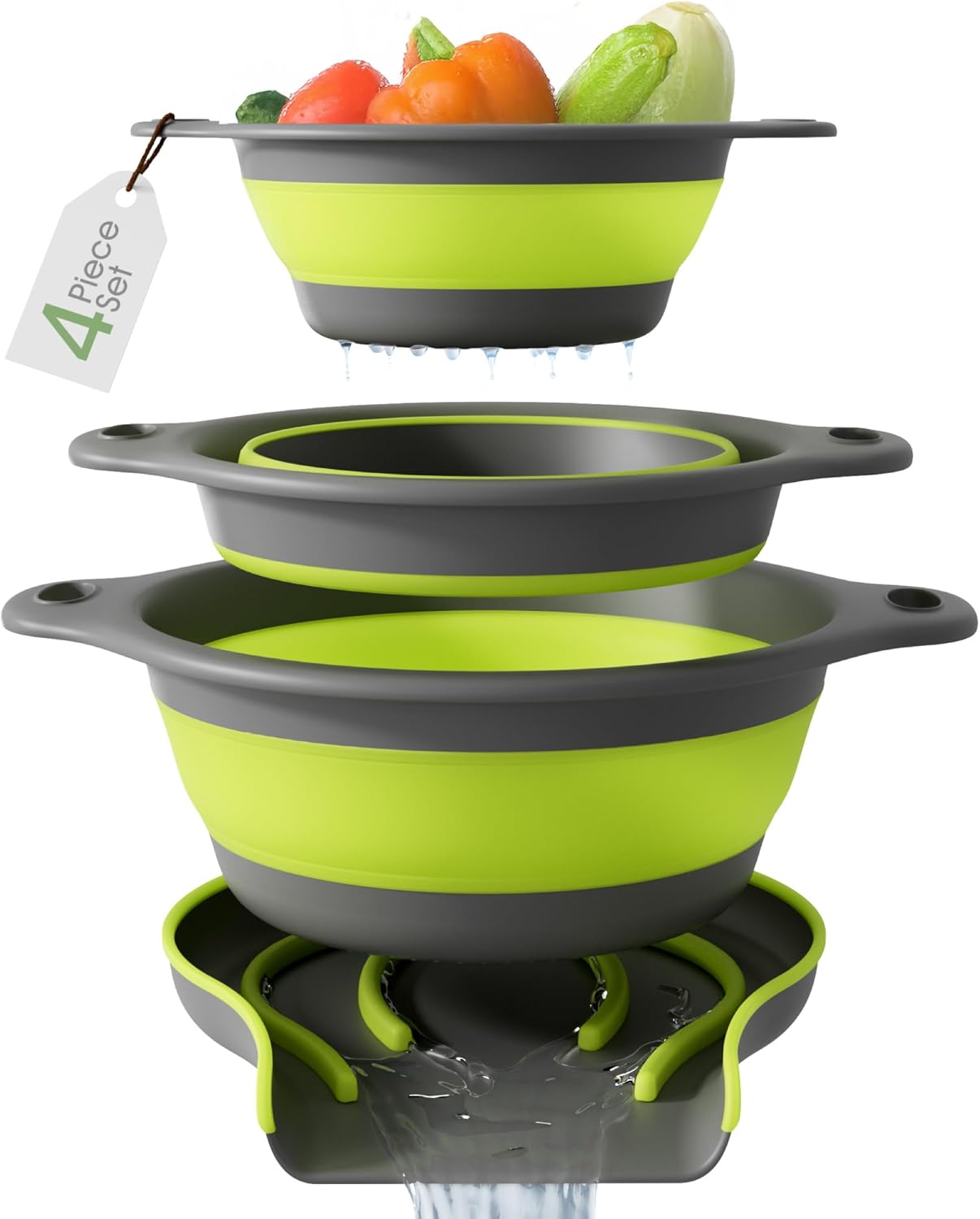Foldable Silicone Colander Set