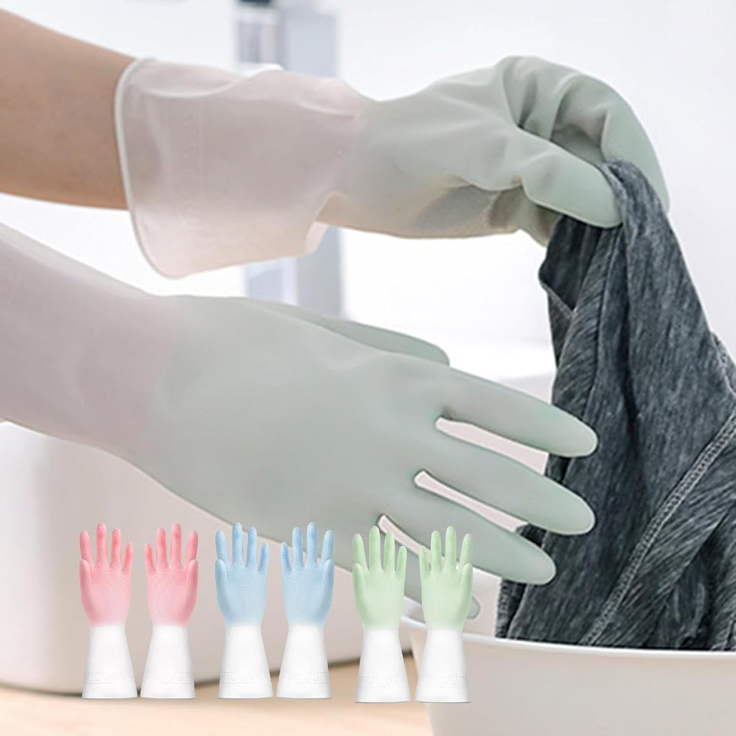 ScrubBuddy Silicone Dishwashing Gloves