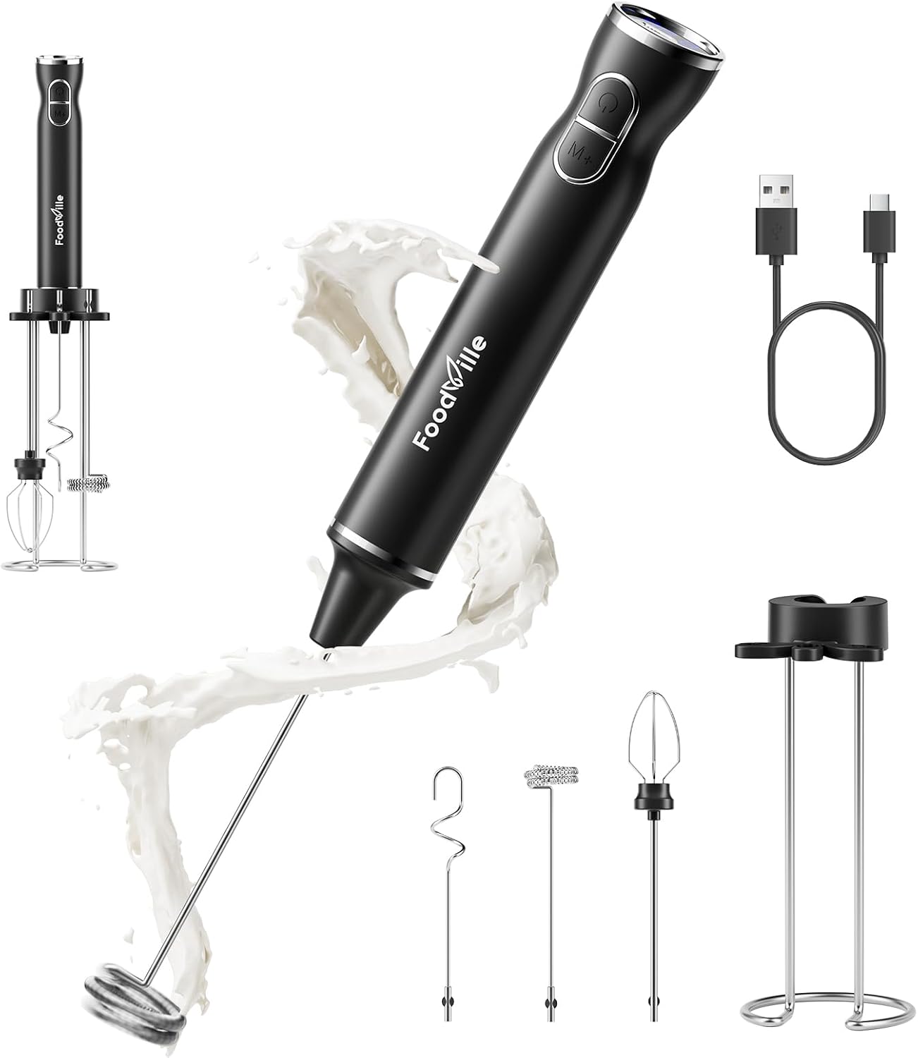 Handheld Milk Frother Wand