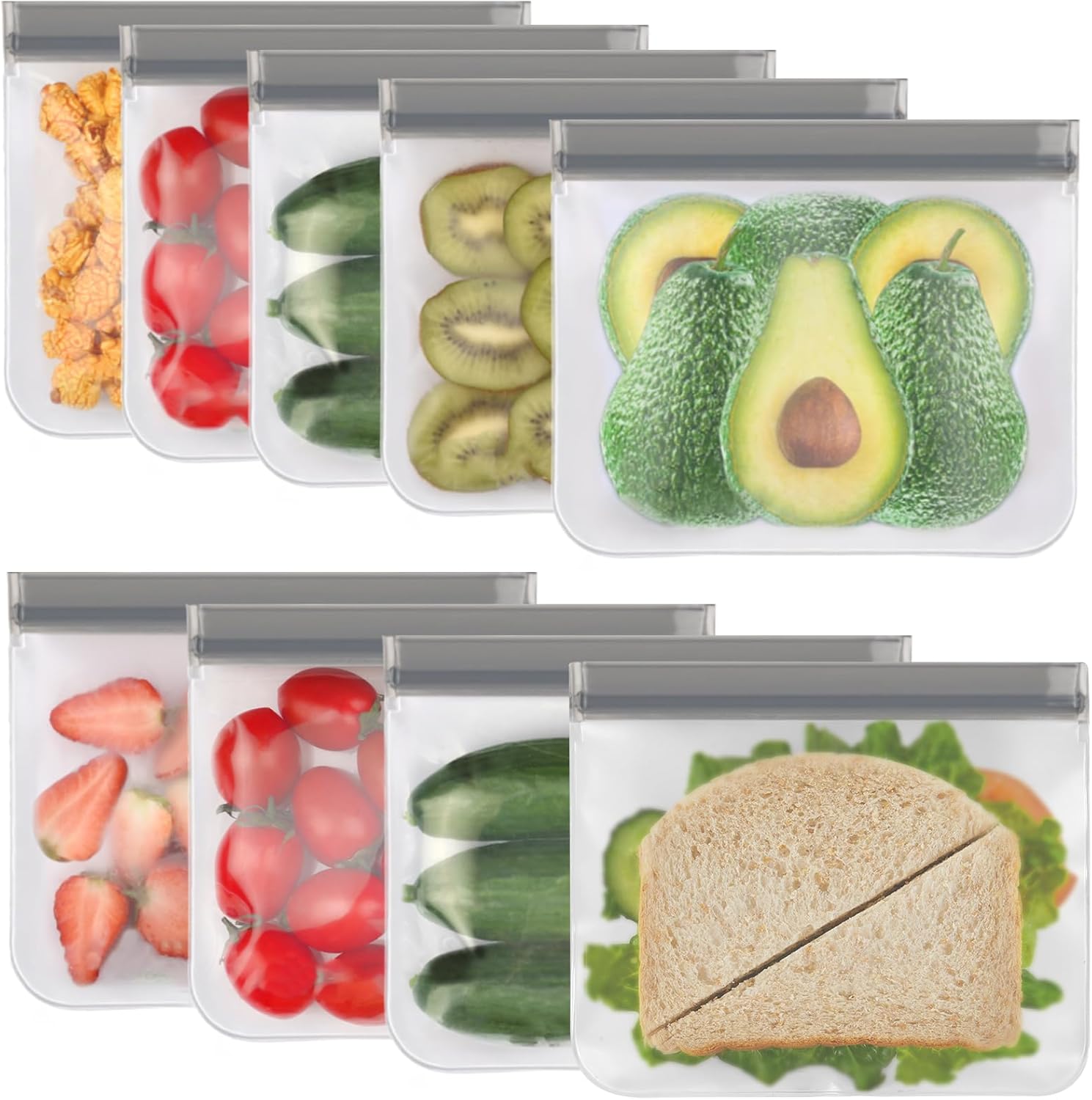 Reusable Silicone Food Storage Bags