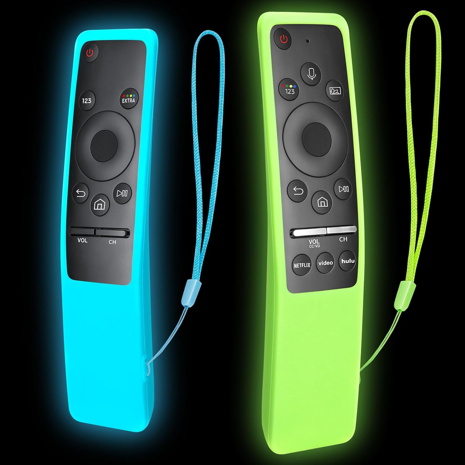 Samsung TV Remote Silicone Cover 2-Pack – Glow in the Dark