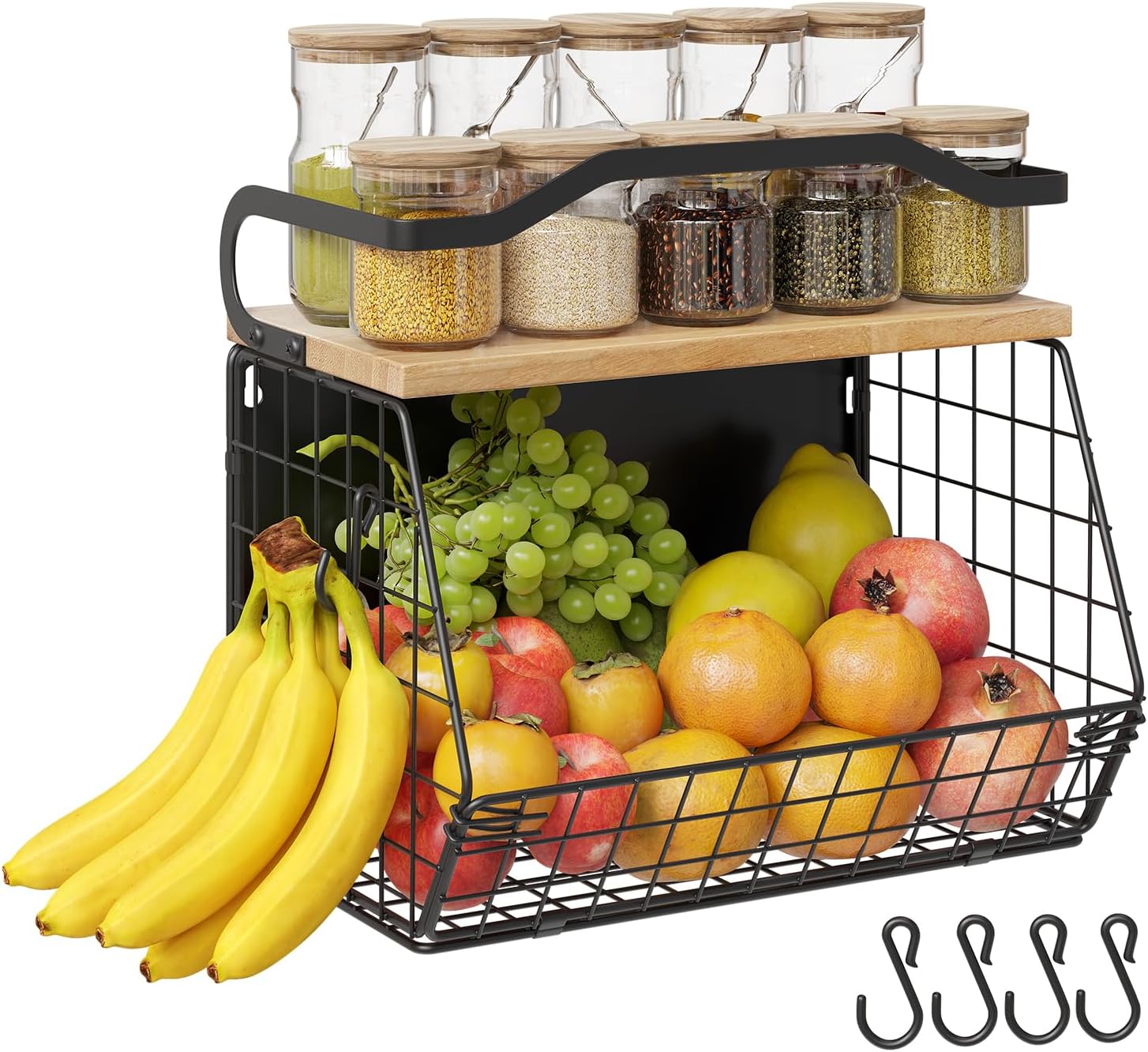 StackNest 3-Tier Fridge Organizer Bins