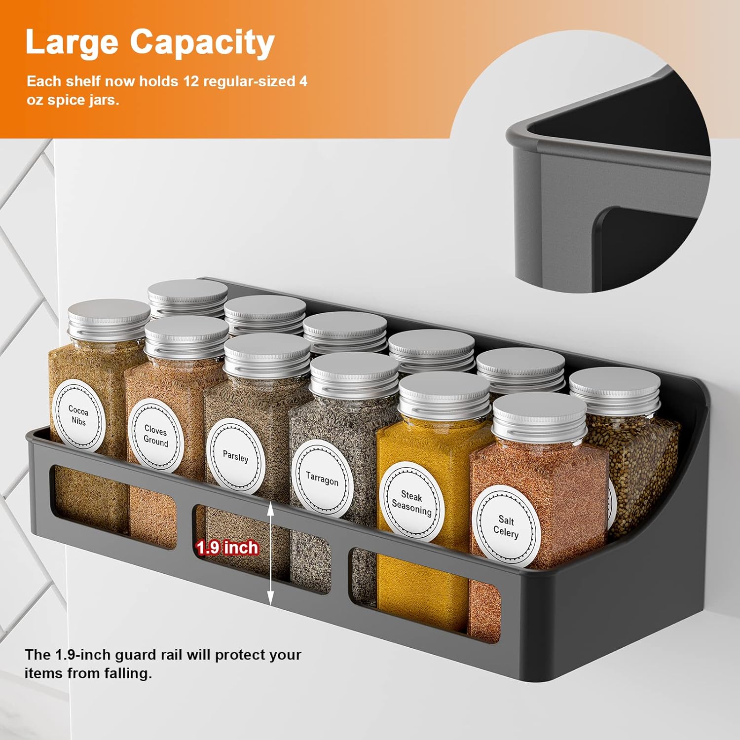 Magnetic Spice Rack Organizer