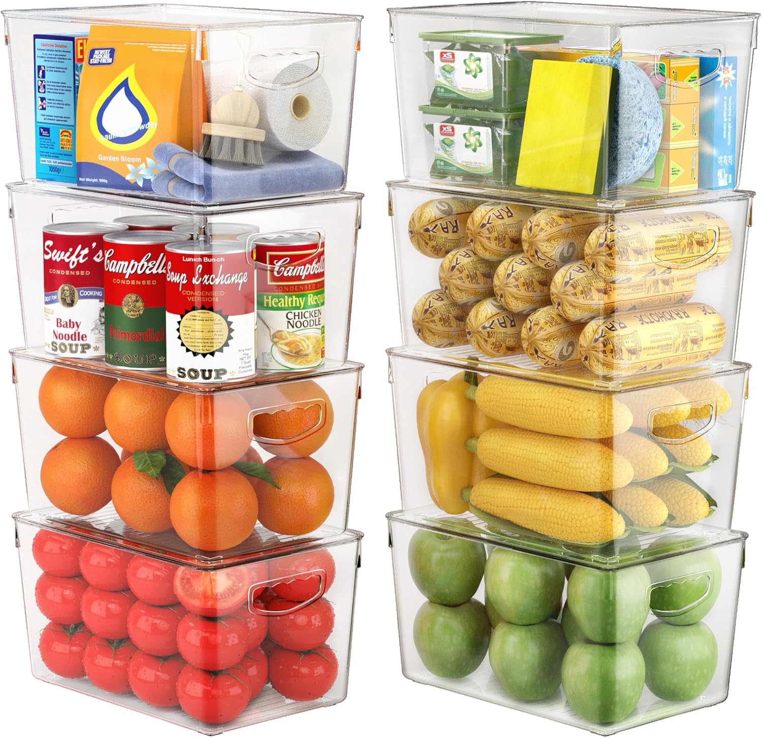 Stackable Fridge Organizer Bins