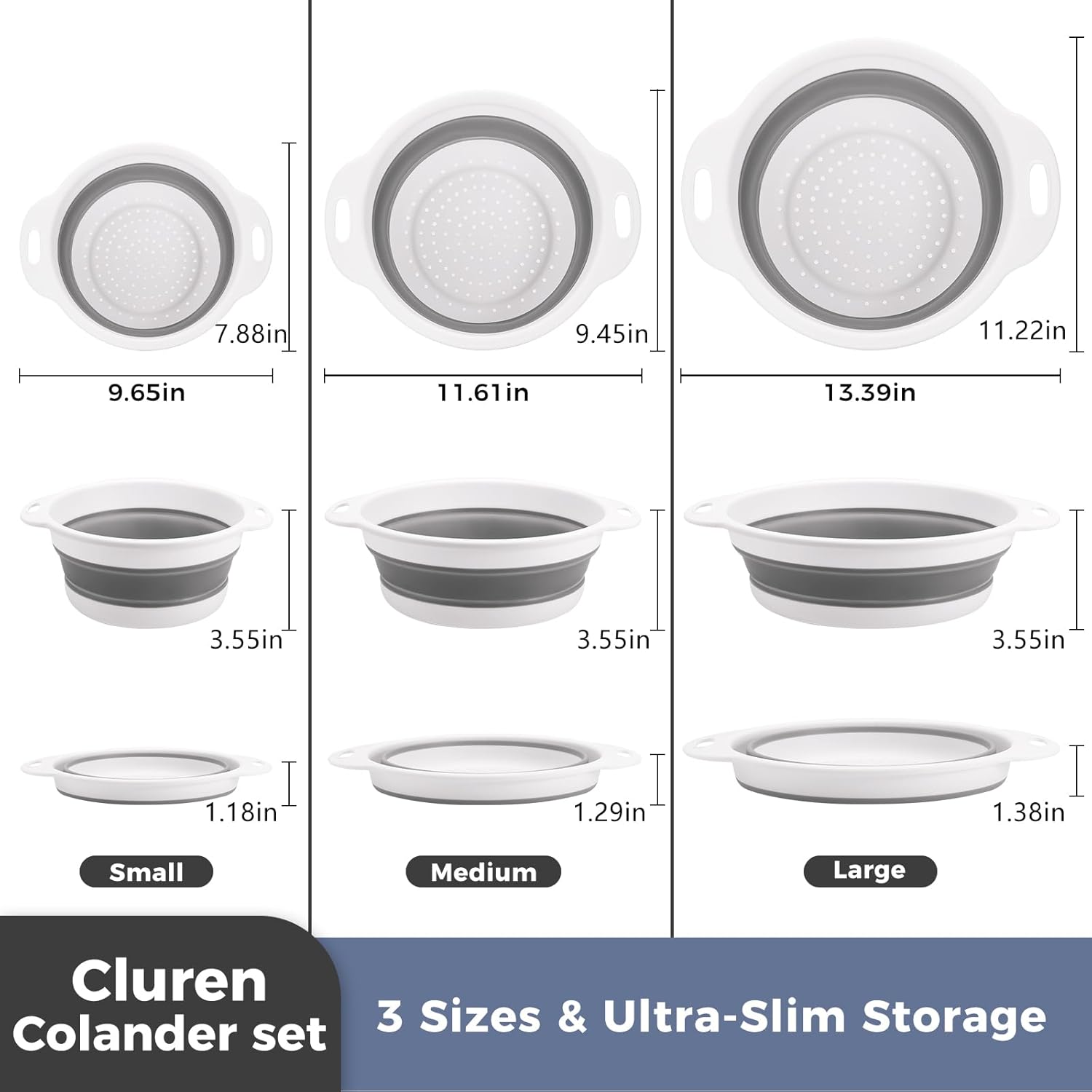 Collapsible Colander Set