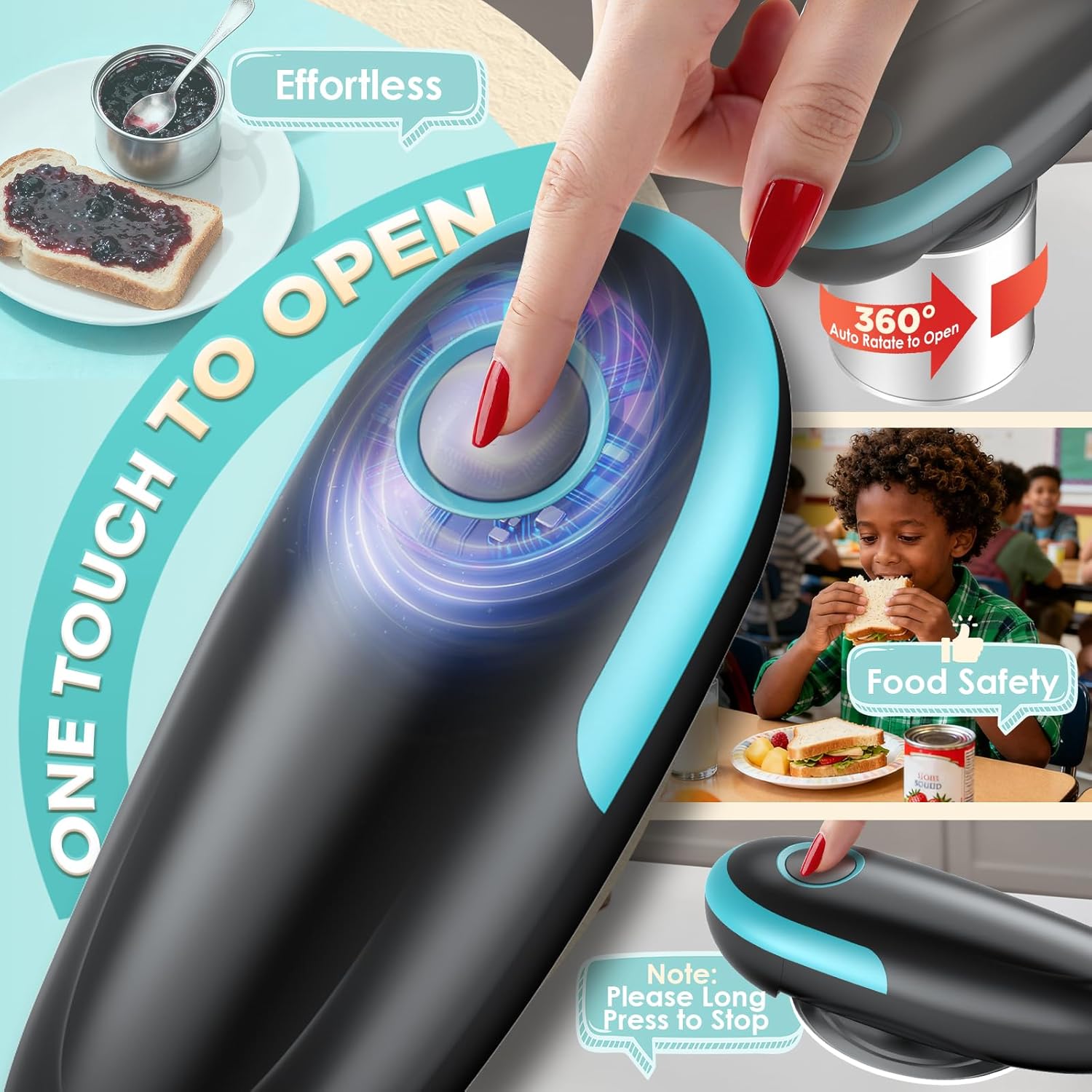 Electric Can Opener Hands-Free
