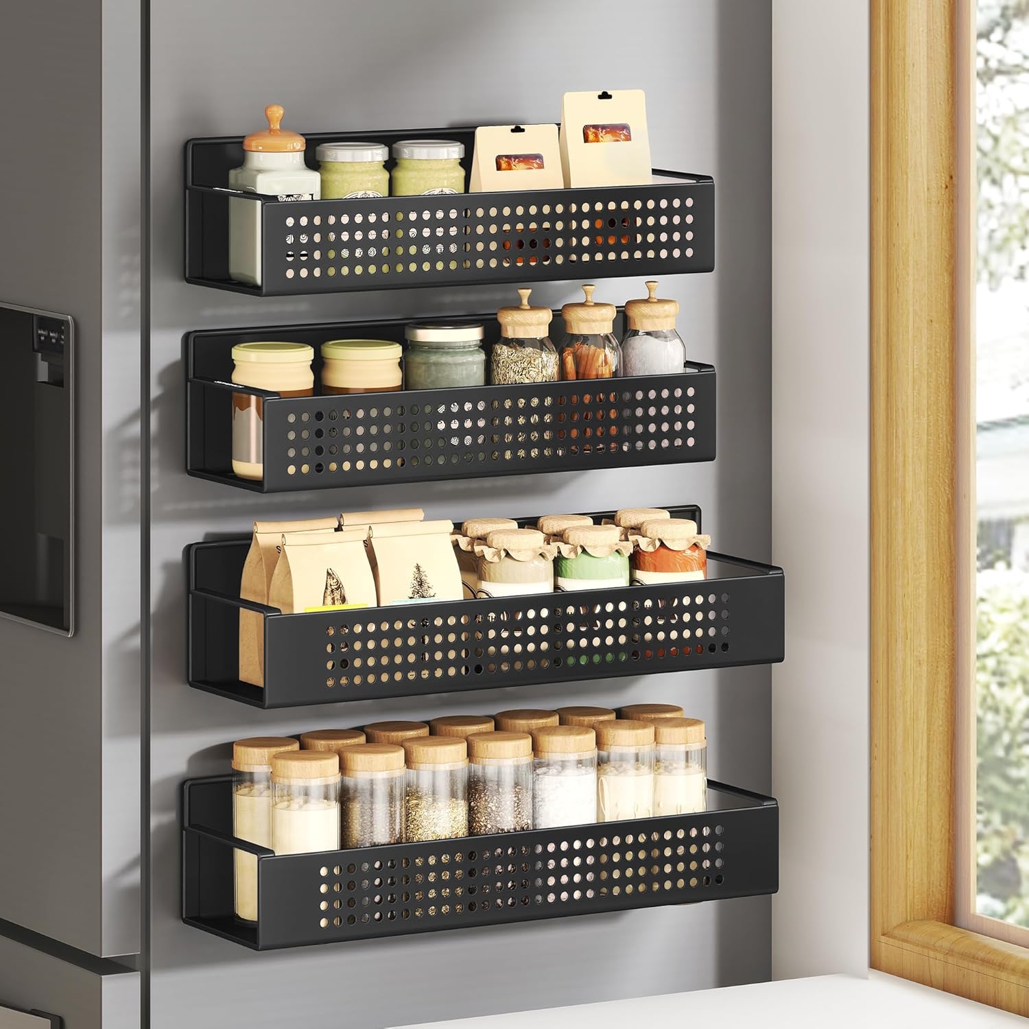 Magnetic Fridge Spice Rack